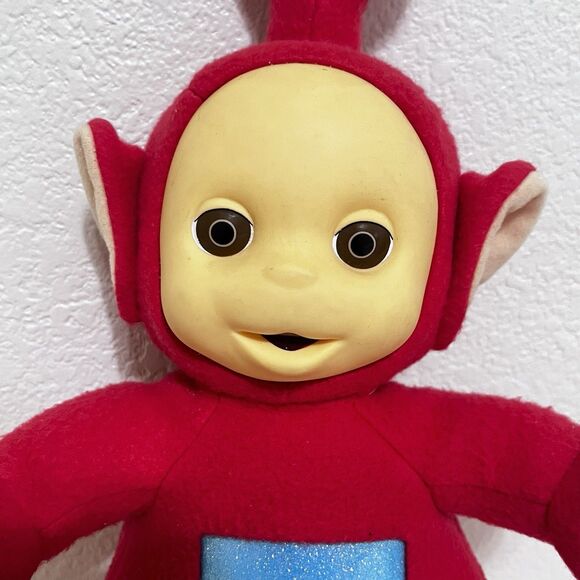 Vintage Playskool Teletubbies Talking 15" Po Red Plush Doll Toy Works 1998 - Picture 7 of 15